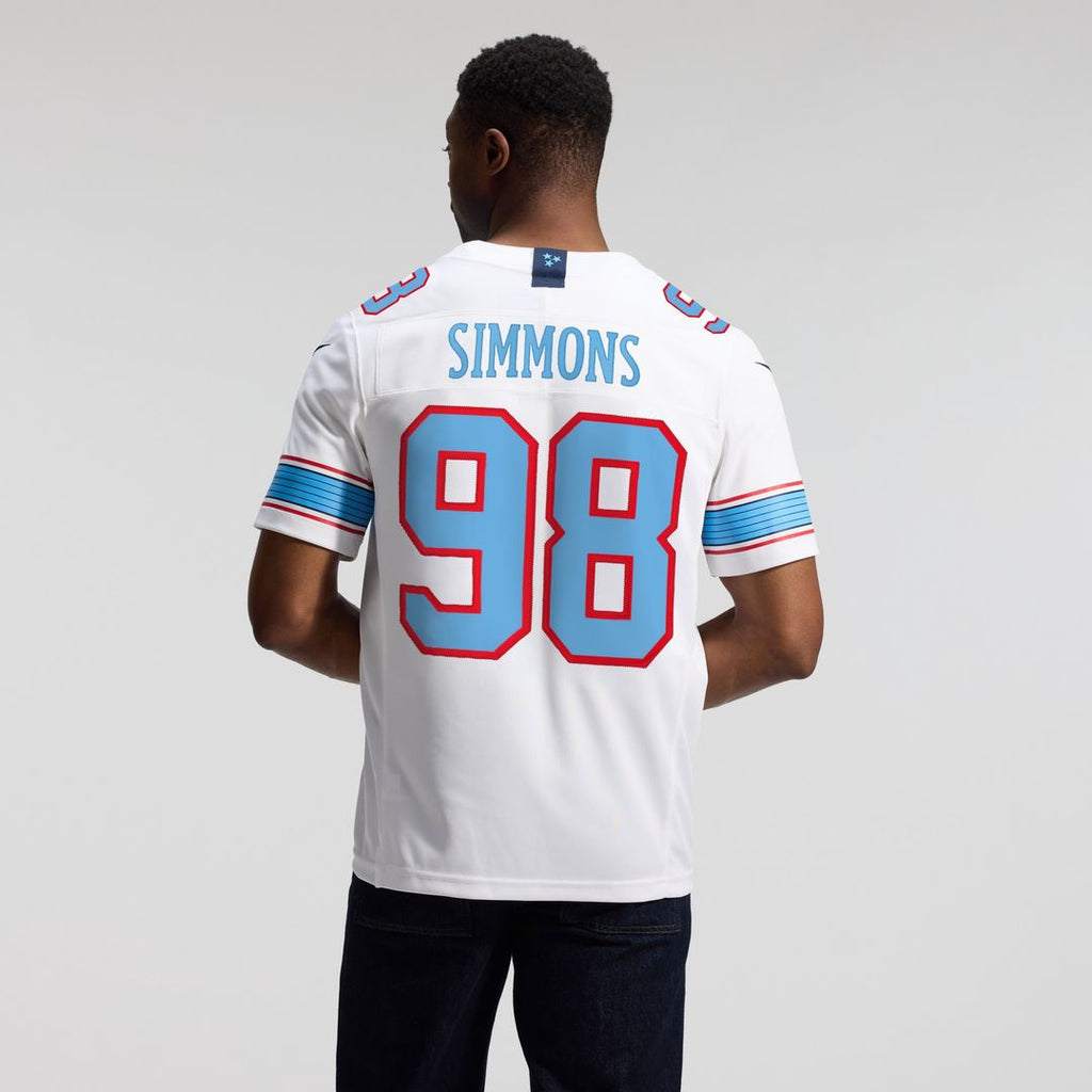 Jeffery Simmons Tennessee Titans Nike Vapor F.U.S.E. Stitched Limited Official Jersey - White