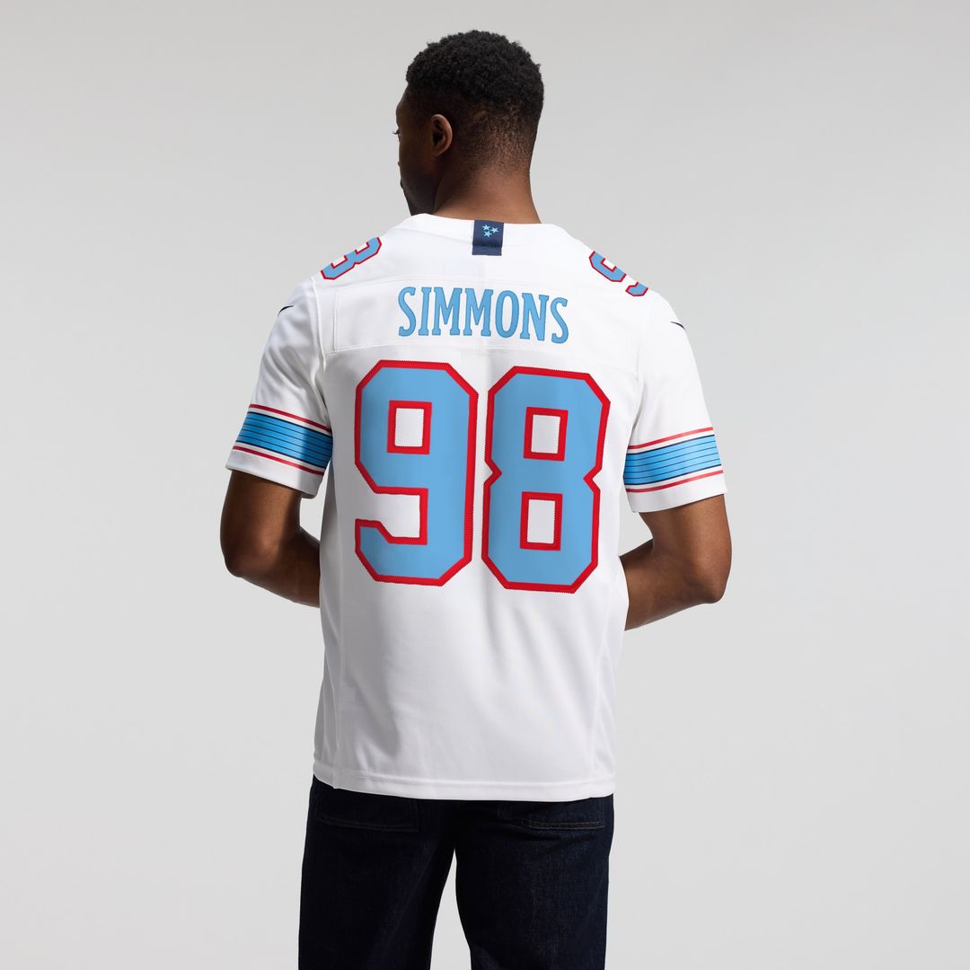 Jeffery Simmons Tennessee Titans Nike Vapor F.U.S.E. Stitched Limited Official Jersey - White