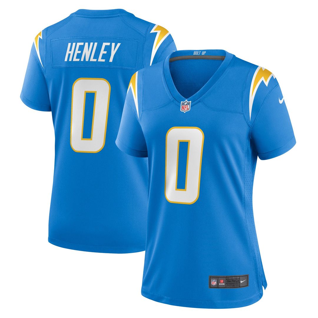 Daiyan Henley Los Angeles Chargers Nike Women's Team Game Official Jersey - Powder Blue
