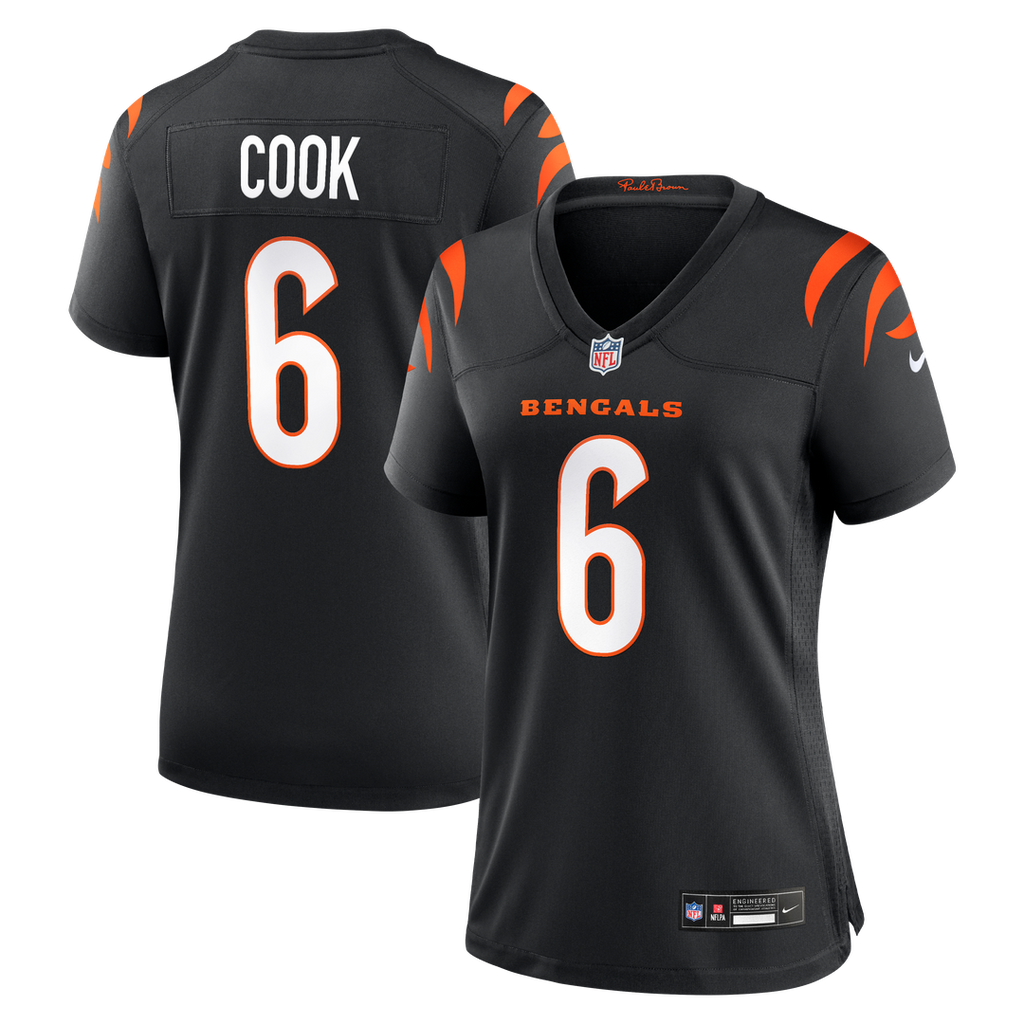 Bryan Cook Cincinnati Bengals Nike Women's Team Game Official Jersey -  Black