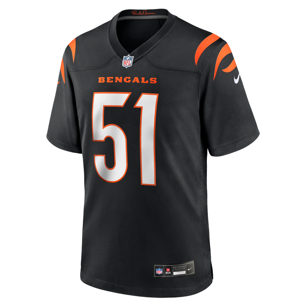 Isaiah Foskey Cincinnati Bengals Nike Team Game Official Jersey -  Black