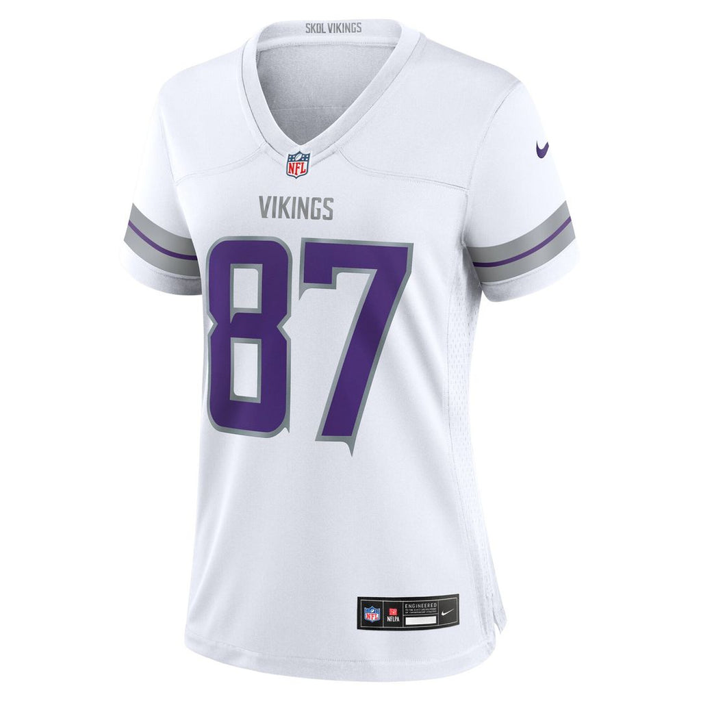 T.J. Hockenson Minnesota Vikings Nike Women's Alternate Game Player Official Jersey - White