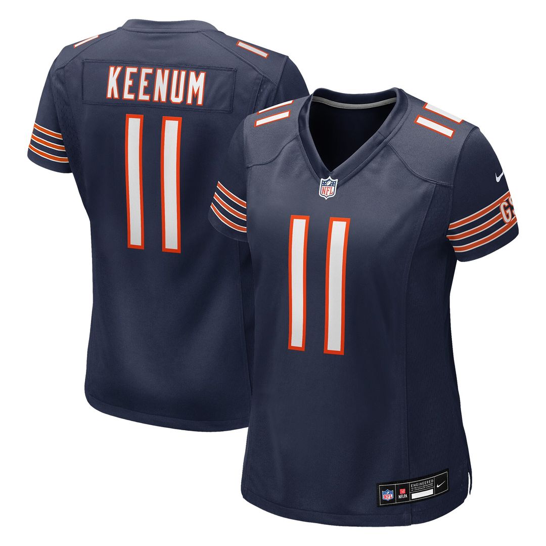 Case Keenum Chicago Bears Nike Women's Team Game Jersey - Navy