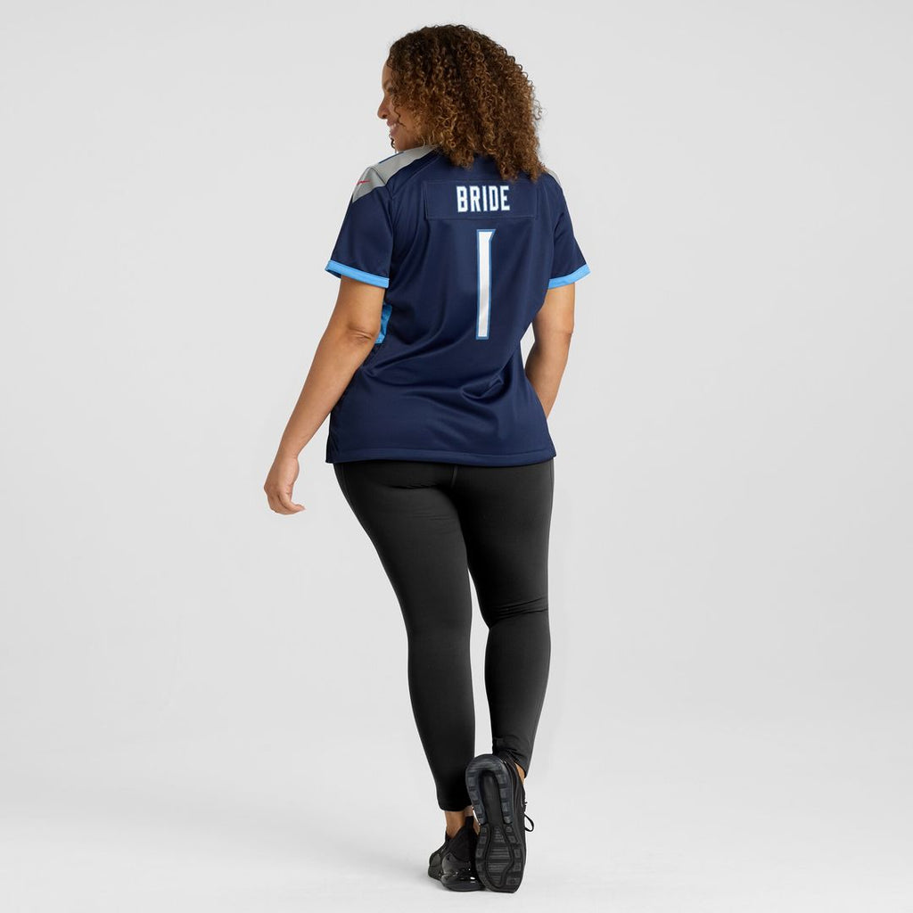 Number 1 Bride Tennessee Titans Nike Women's Game Official Jersey - Navy