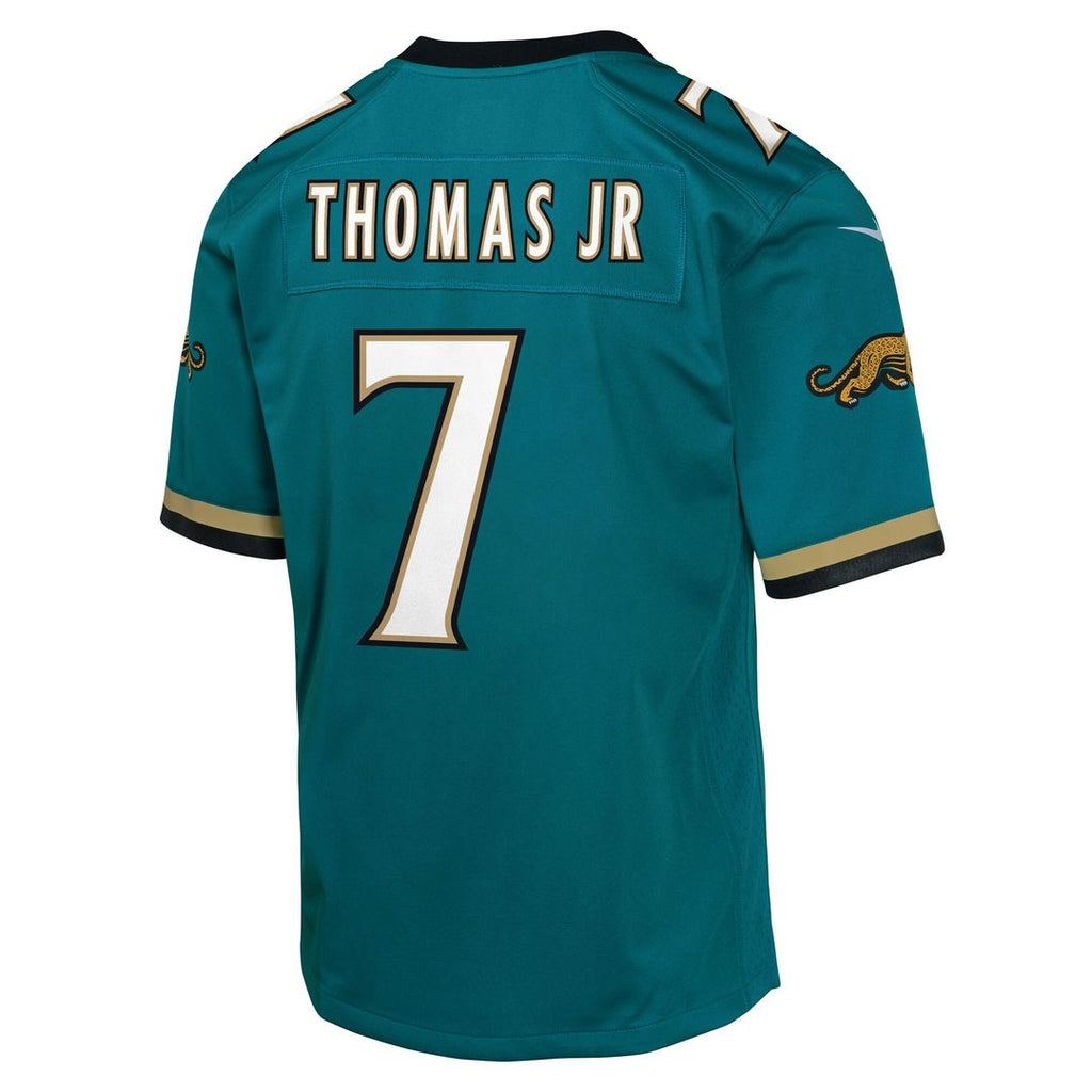 Brian Thomas Jr. Jacksonville Jaguars Nike Youth Alternate 2 Prowler Throwback Game Official Jersey - Teal