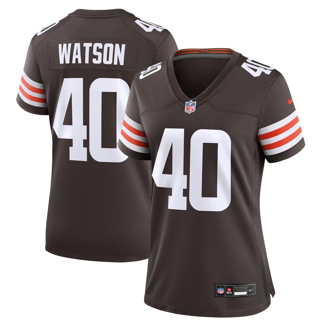 Nathaniel Watson Cleveland Browns Nike Women's  Game Official Jersey -  Brown