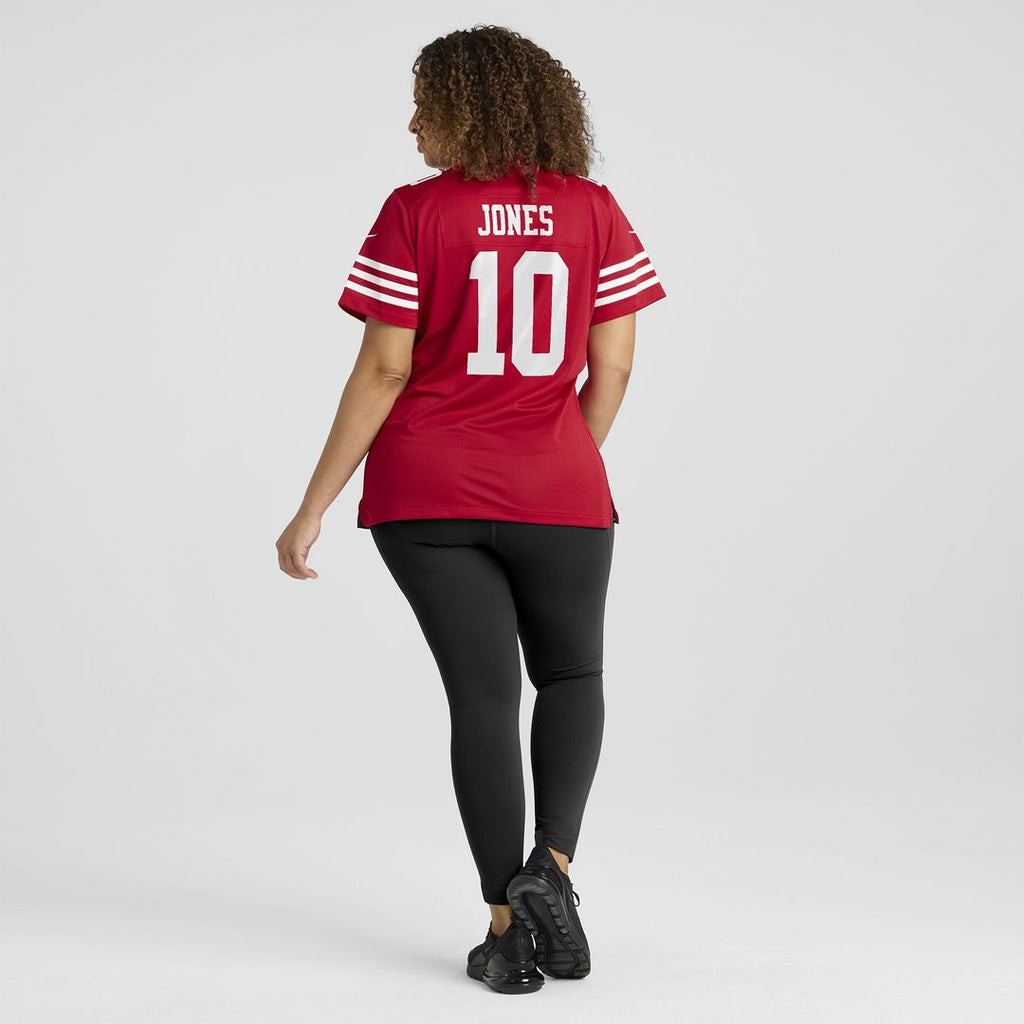Mac Jones San Francisco 49ers Nike Women's Team Game Official Jersey -  Scarlet