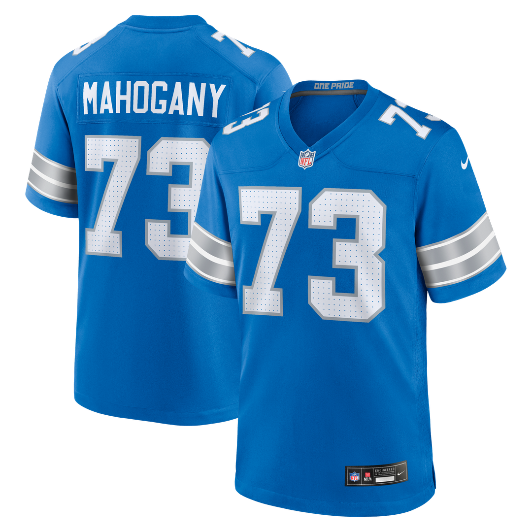 Christian Mahogany Detroit Lions Nike Team Game Jersey - Blue