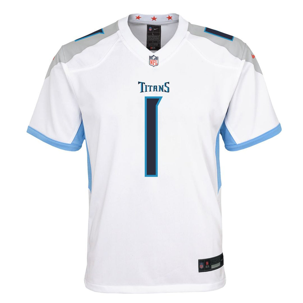 Cameron Ward Tennessee Titans Nike Youth Team Game Official Jersey - Light Blue