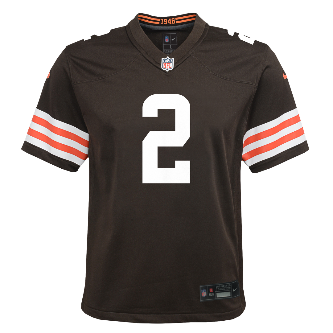 Shedeur Sanders Cleveland Browns Nike Youth Game Official Jersey - Brown