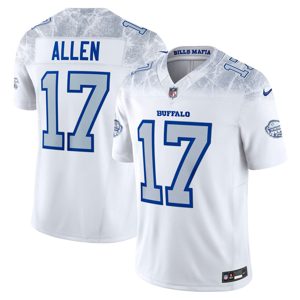 Josh Allen Buffalo Bills Nike 2025 Rivalries Collection Stitched Limited Official Jersey - White