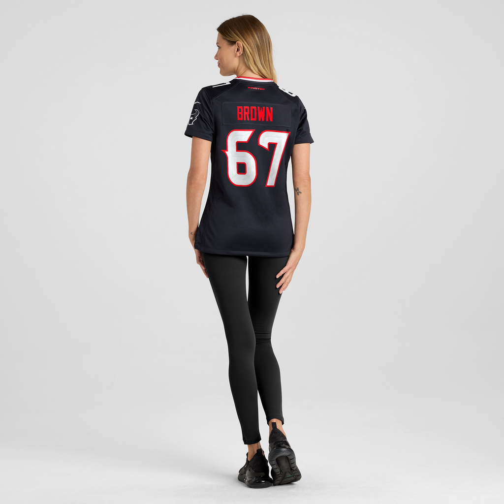 Evan Brown Houston Texans Nike Women's Team Game Jersey - Navy