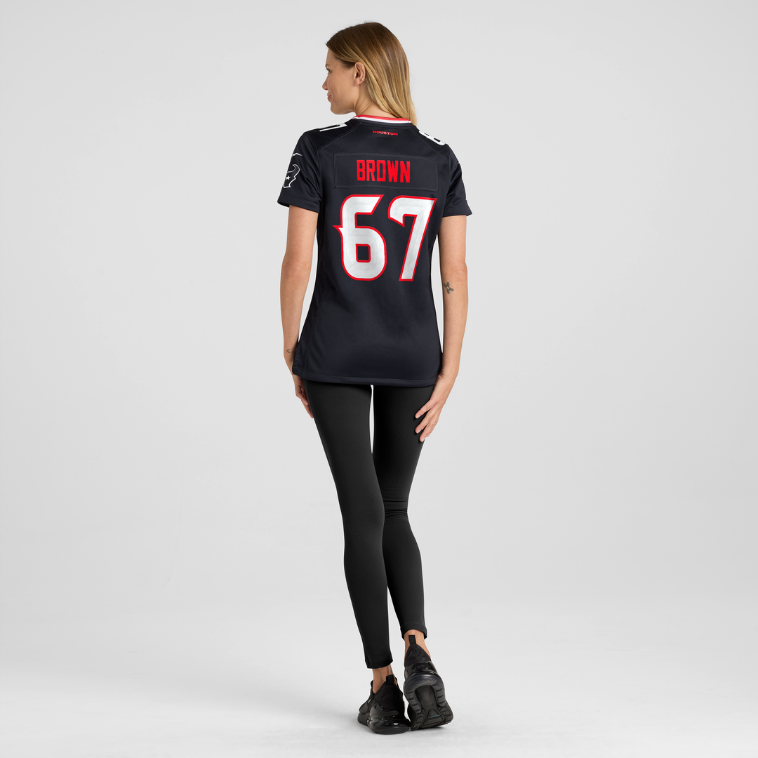 Evan Brown Houston Texans Nike Women's Team Game Jersey - Navy