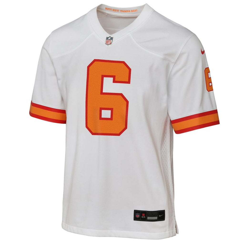 Baker Mayfield '76 Tampa Bay Buccaneers Youth Game Jersey - White