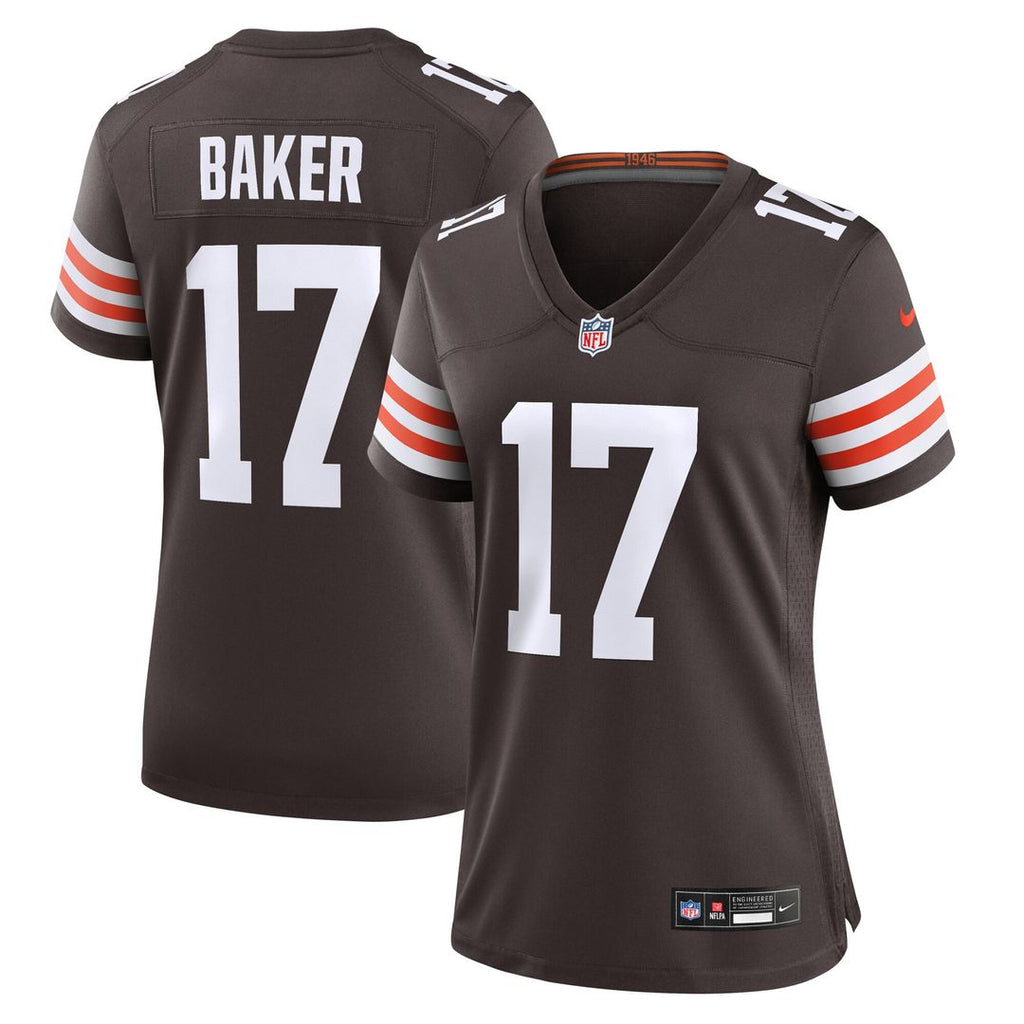 Jerome Baker Cleveland Browns Nike Women's Team Game Jersey - Brown