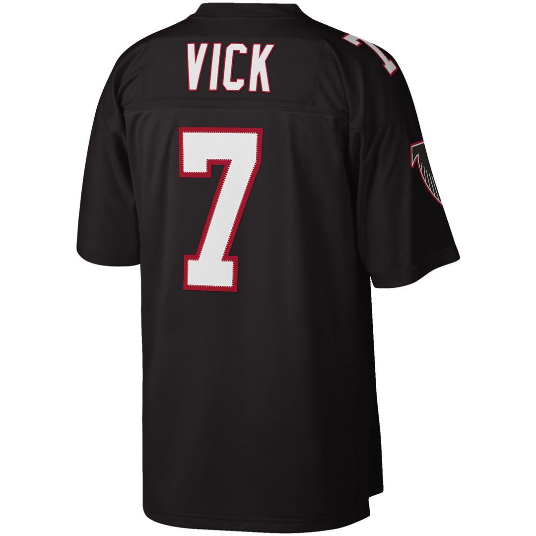 Michael Vick Atlanta Falcons Mitchell & Ness Big & Tall 2002 Retired Player Replica Official Jersey - Black