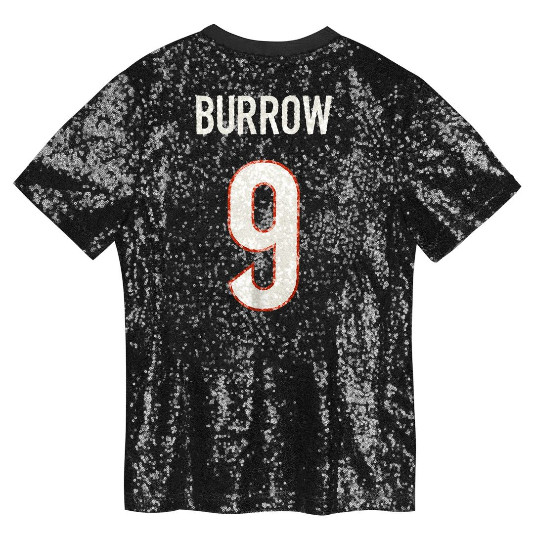Joe Burrow Cincinnati Bengals Women's Player Name & Number V-Neck Fashion Official Jersey - Black