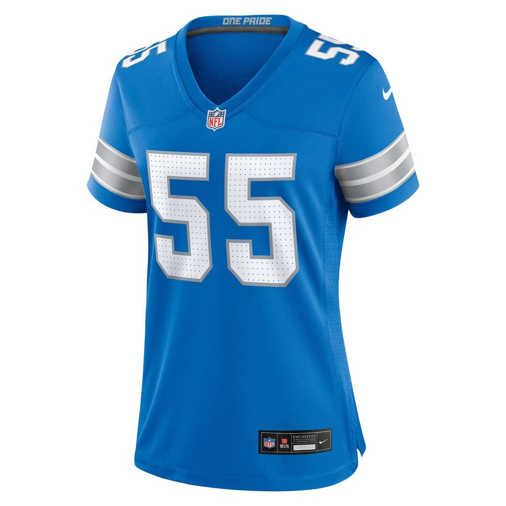 Derrick Barnes Detroit Lions Nike Women's Team Game Official Jersey -  Blue