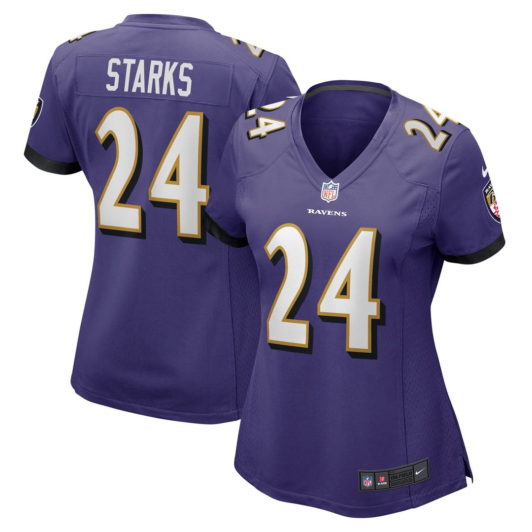 Malaki Starks Baltimore Ravens Nike Women's Team Game Jersey - Purple