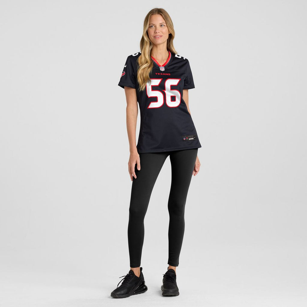 Jamal Hill Houston Texans Nike Women's Team Game Jersey - Navy