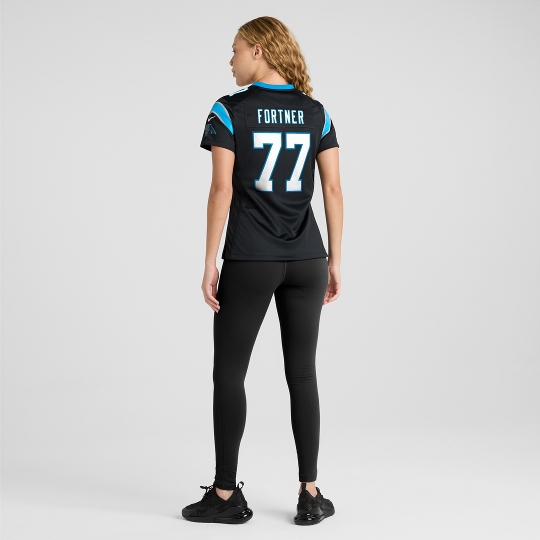 Luke Fortner Carolina Panthers Nike Women's Team Game Official Jersey -  Black
