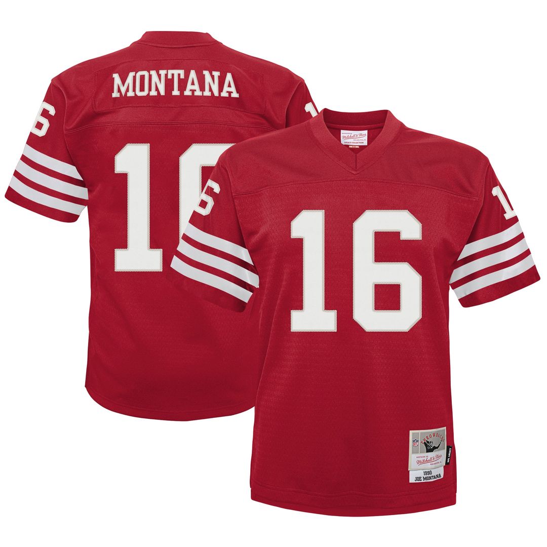 Joe Montana San Francisco 49ers Mitchell & Ness Infant 1990 Retired Legacy Official Jersey - Scarlet