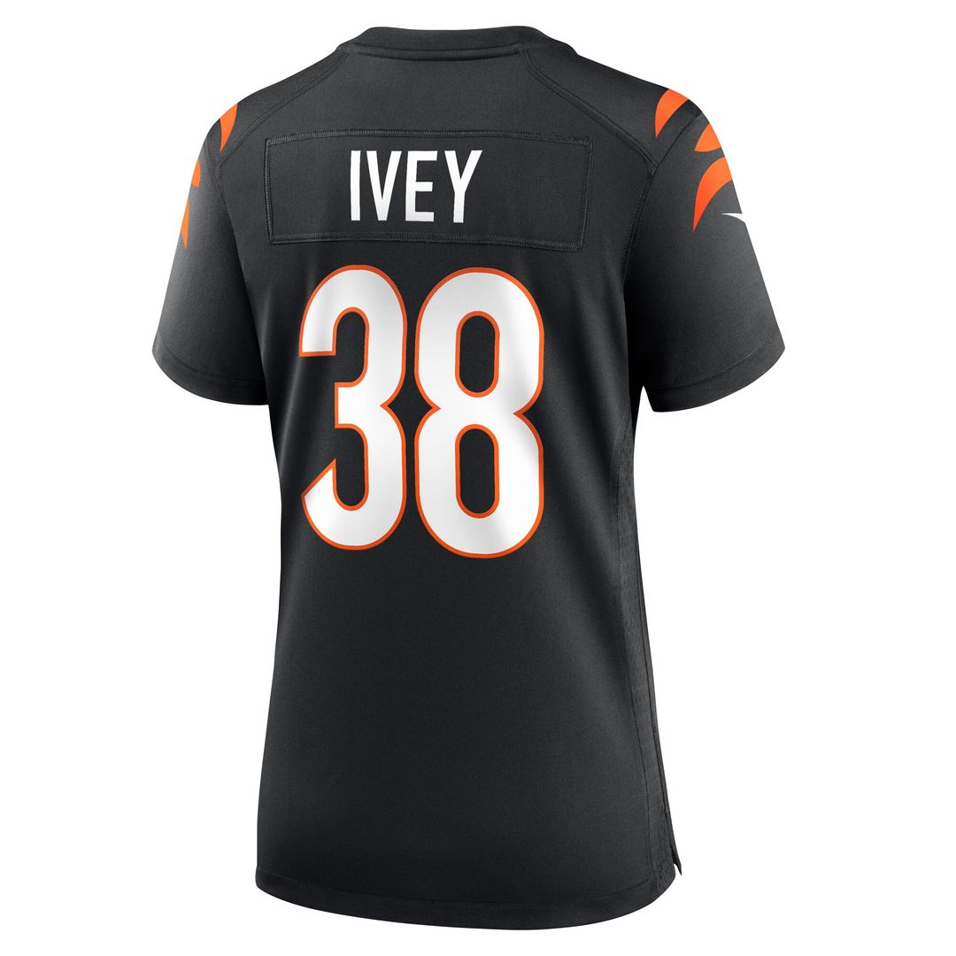 DJ Ivey Cincinnati Bengals Nike Women's Team Game Official Jersey -  Black