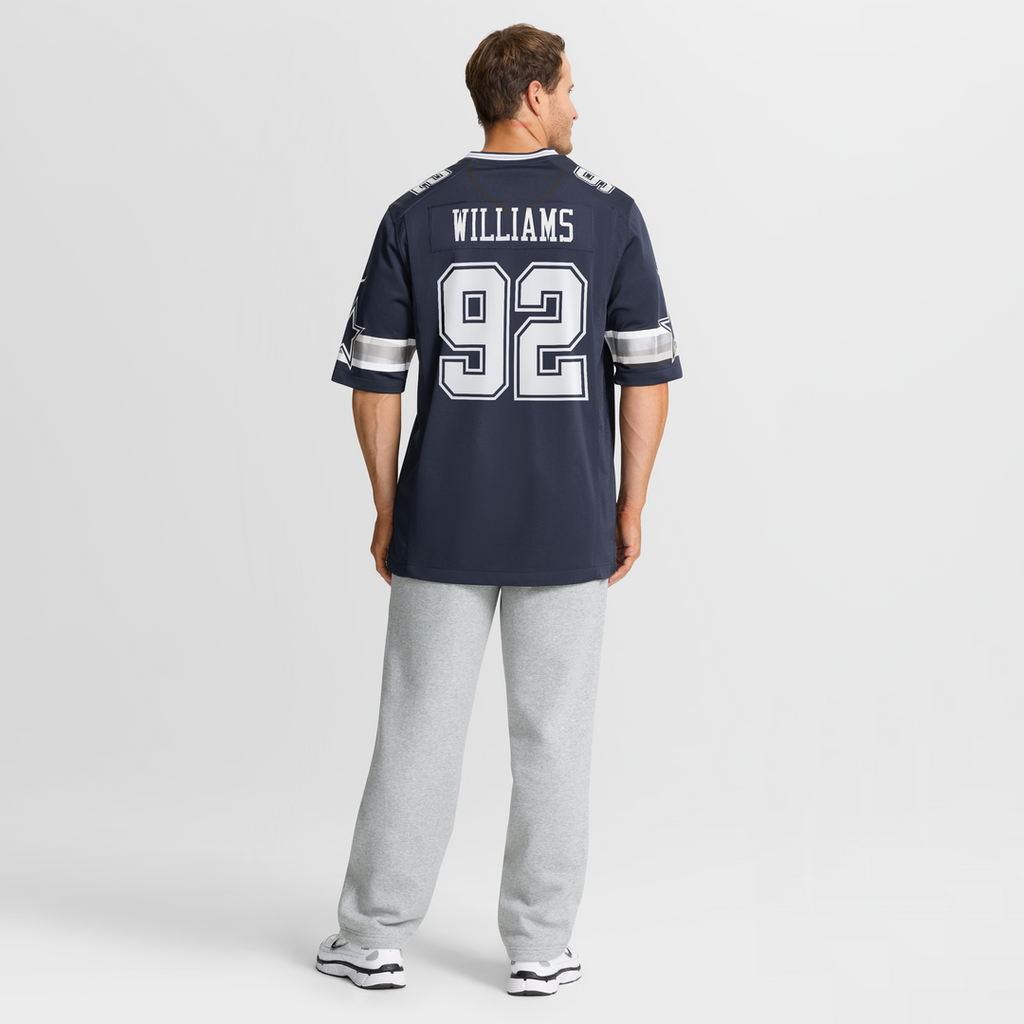 Quinnen Williams Dallas Cowboys Nike Team Game Official Jersey - Navy