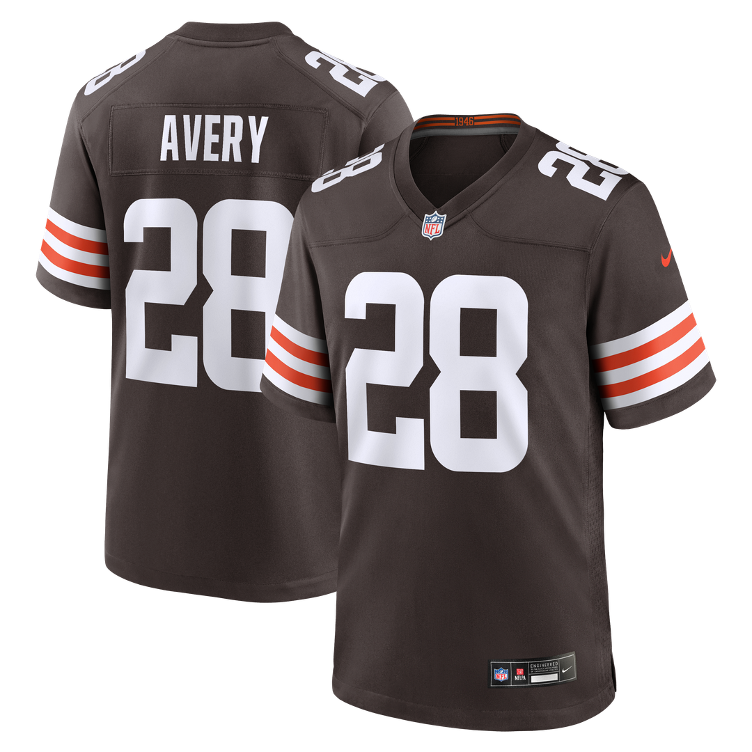 Tre Avery Cleveland Browns Nike Team Game Jersey - Brown