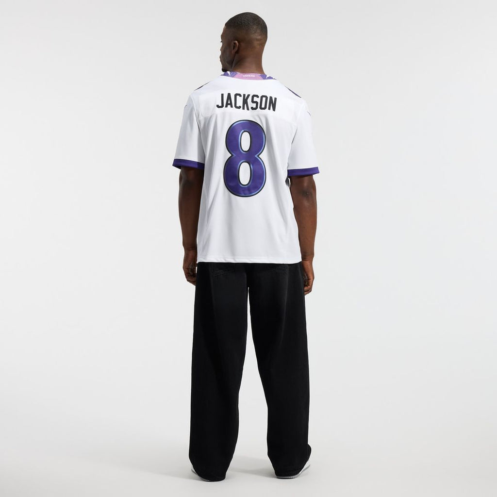 Lamar Jackson Baltimore Ravens Nike Vapor F.U.S.E. Stitched Limited Official Jersey - White