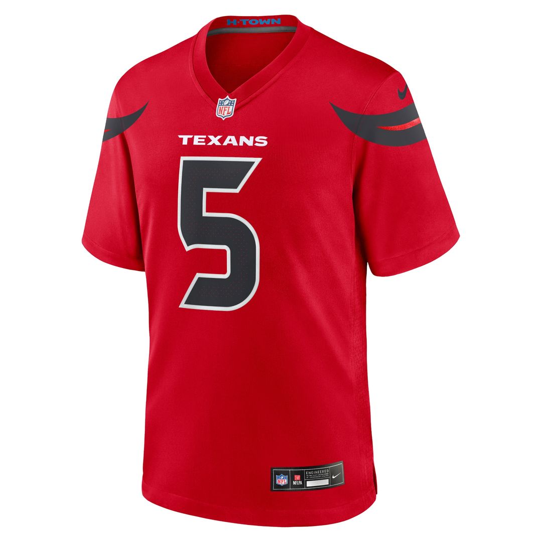 Jalen Pitre Houston Texans Nike Alternate Game Official Jersey - Red