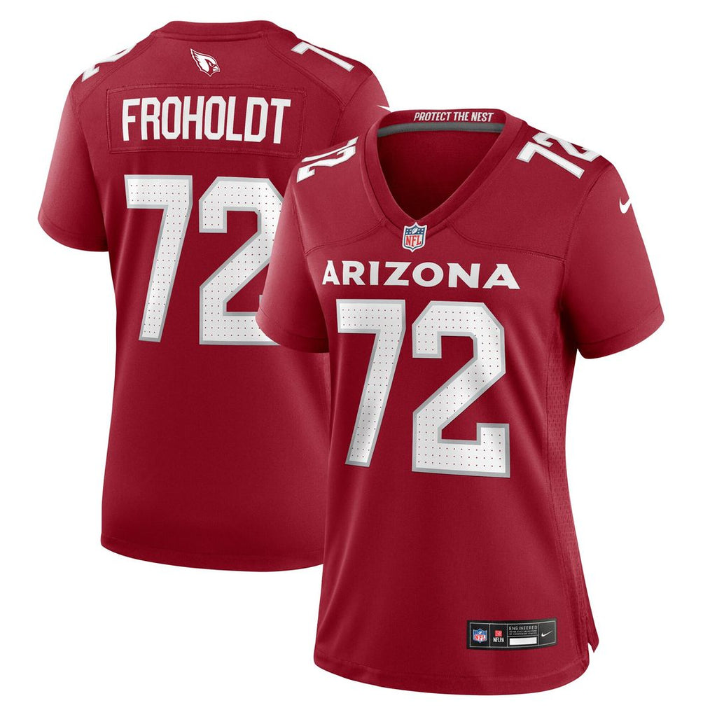 Hjalte Froholdt Arizona Cardinals Nike Women's  Game Official Jersey -  Cardinal