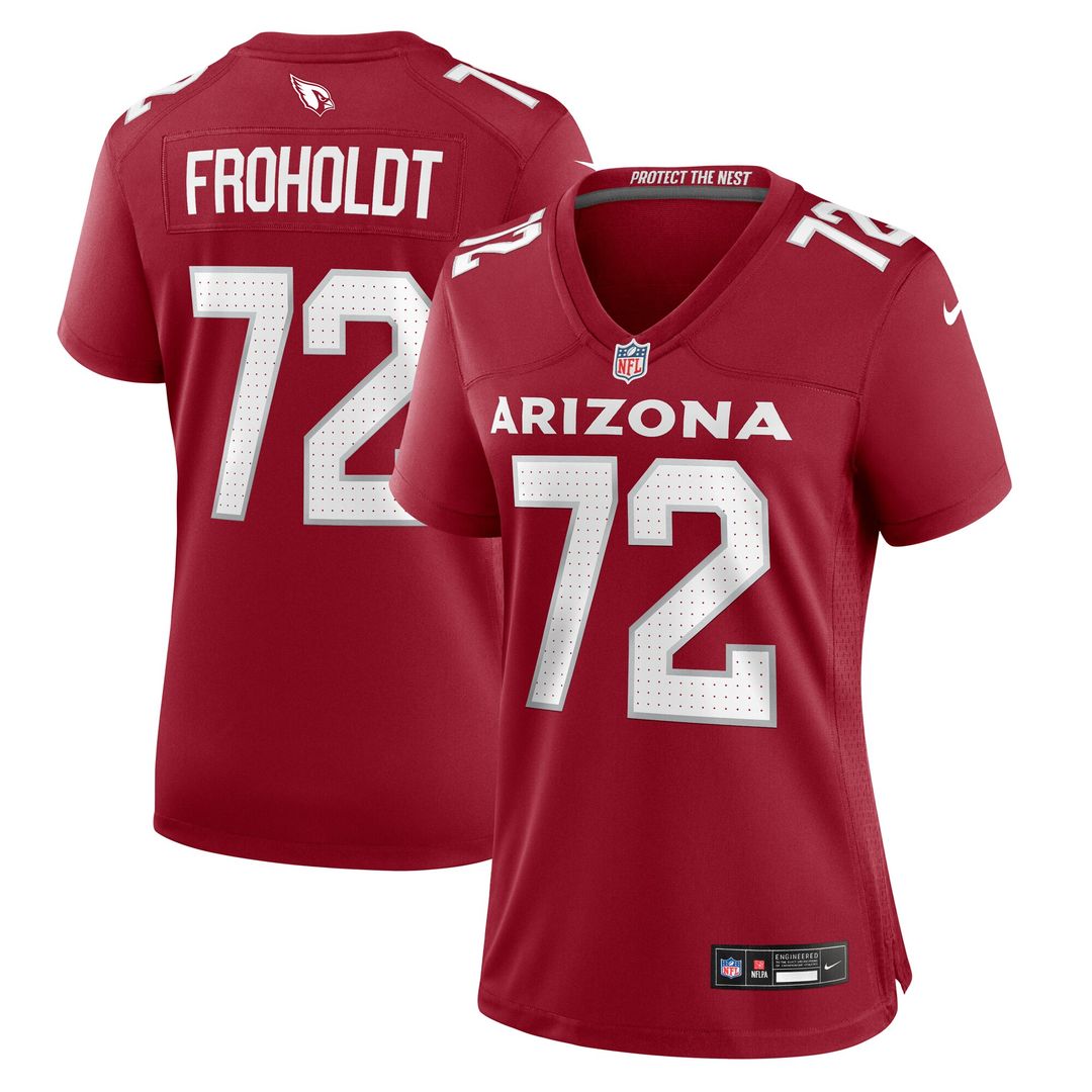 Hjalte Froholdt Arizona Cardinals Nike Women's  Game Official Jersey -  Cardinal