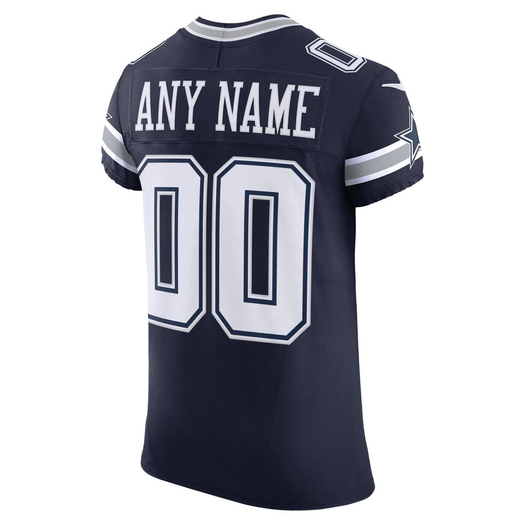 Dallas Cowboys Nike Vapor F.U.S.E. Elite Custom Official Jersey - Navy