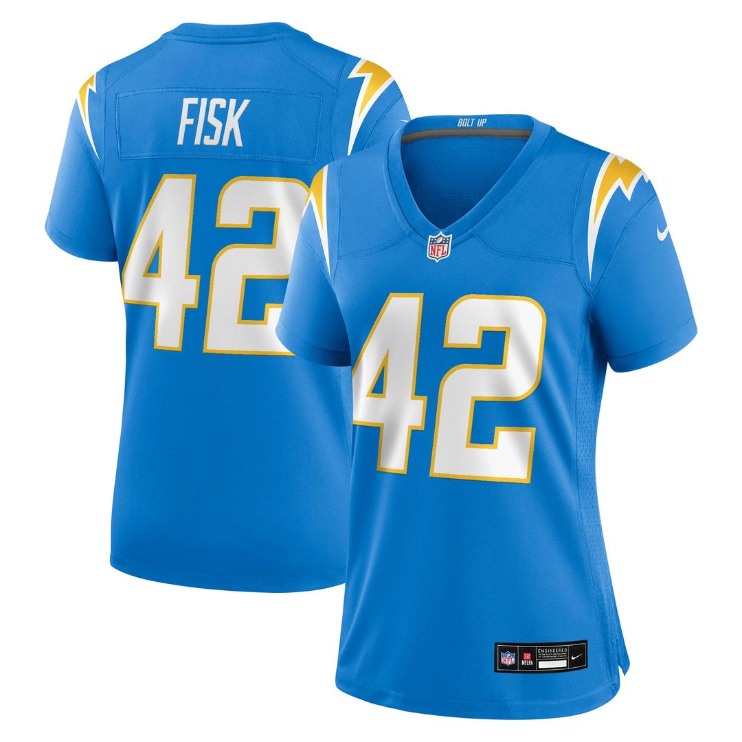 Tucker Fisk Los Angeles Chargers Nike Women's Team Game Jersey - Powder Blue