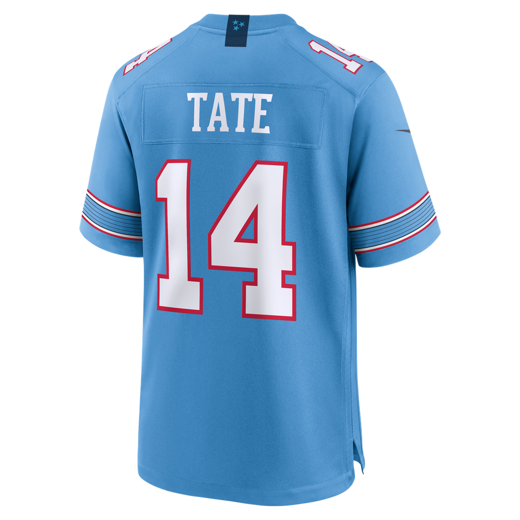 Carnell Tate Tennessee Titans Nike 2026 NFL Draft First Round Pick No. 4 Team Game Official Jersey - Light Blue