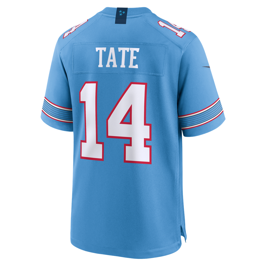 Carnell Tate Tennessee Titans Nike 2026 NFL Draft First Round Pick No. 4 Team Game Official Jersey - Light Blue