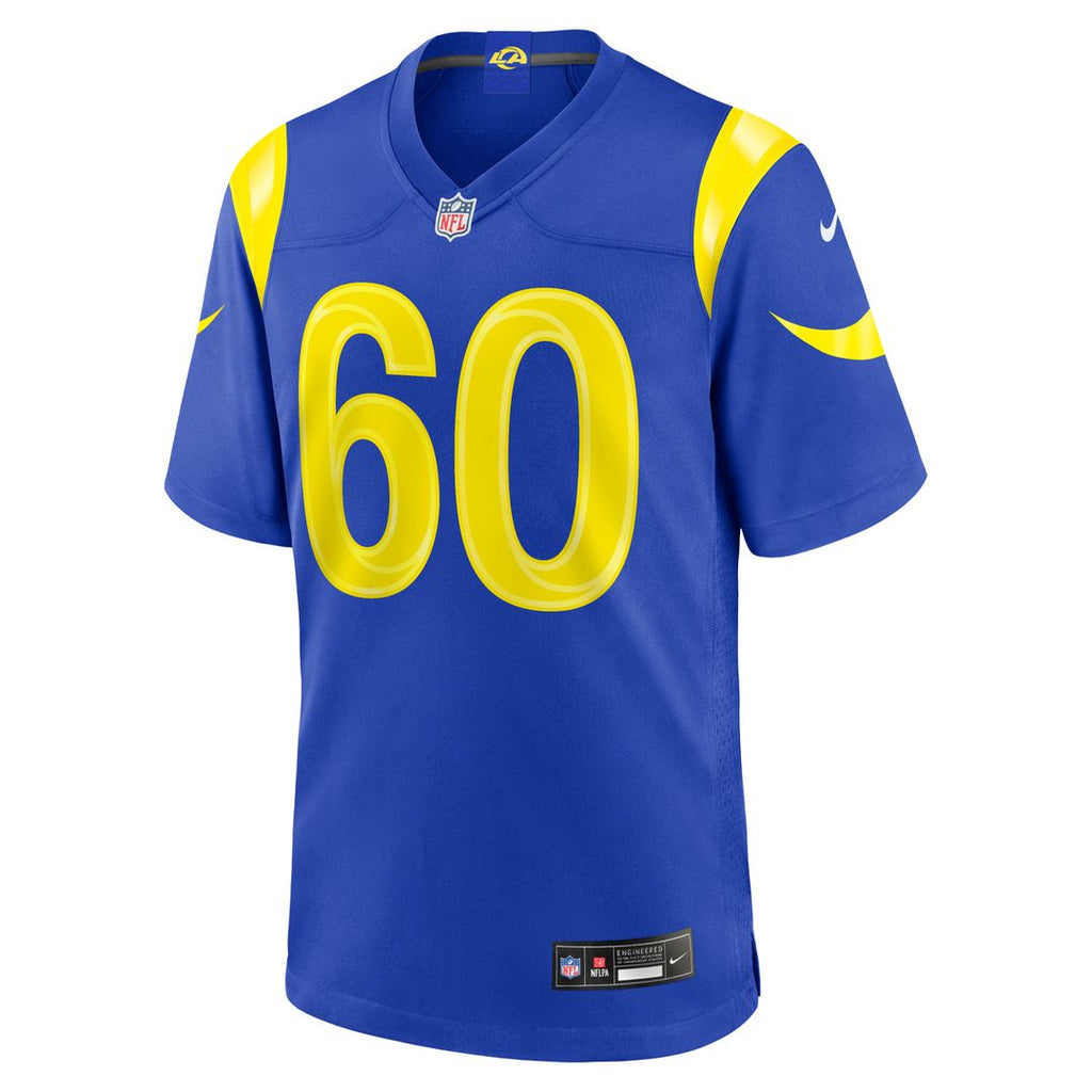 Wyatt Bowles Los Angeles Rams Nike Team Game Official Jersey -  Royal