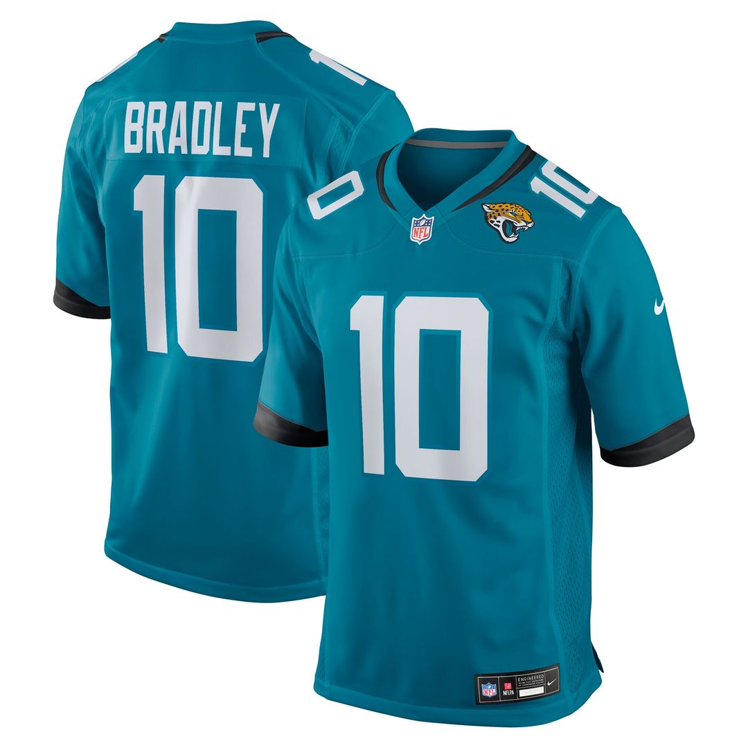 Carter Bradley Jacksonville Jaguars Nike Team Game Jersey - Teal