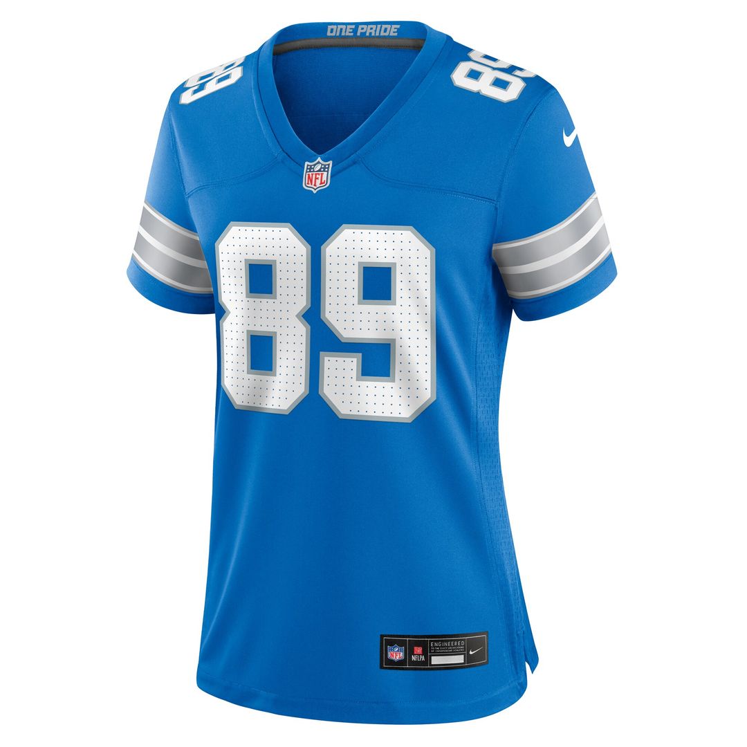 Brock Wright Detroit Lions Nike Women's Team Game Jersey - Blue