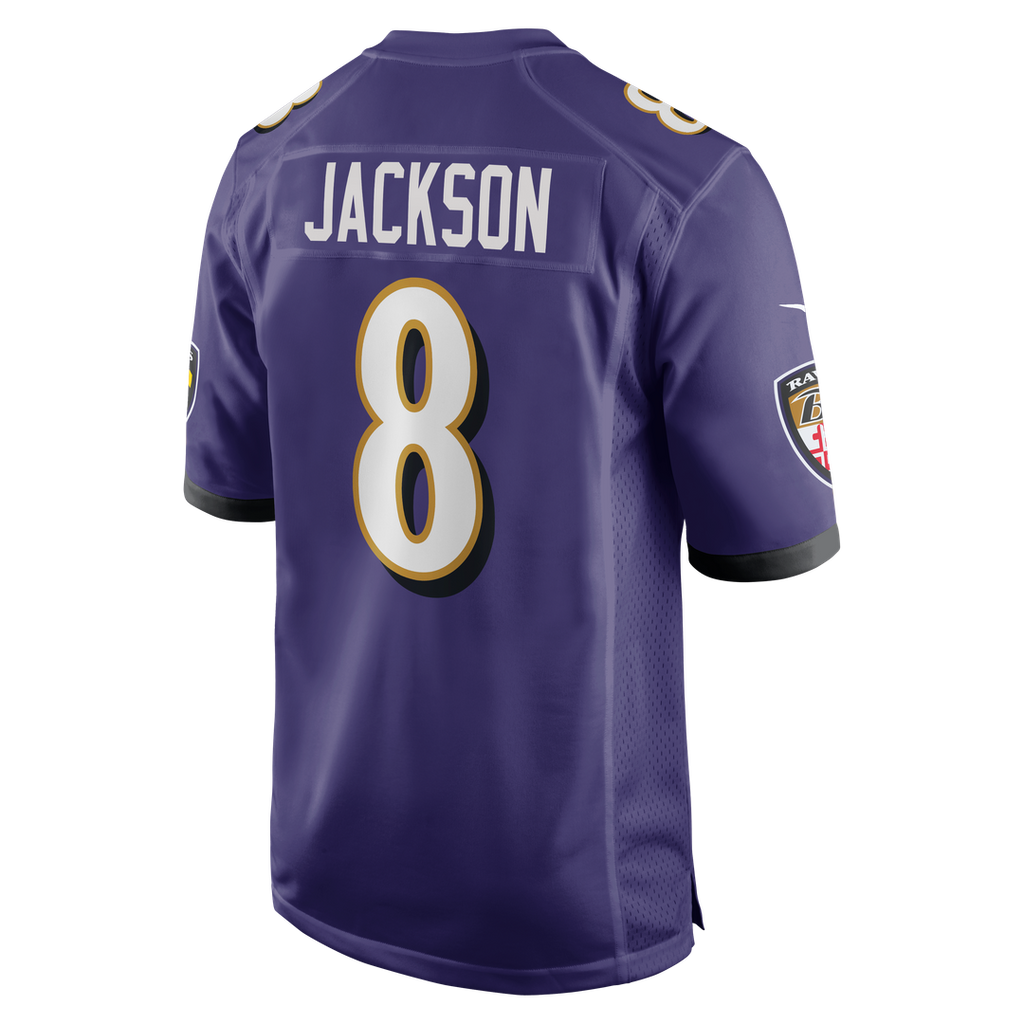 Lamar Jackson Baltimore Ravens Nike Game Official Jersey - Purple