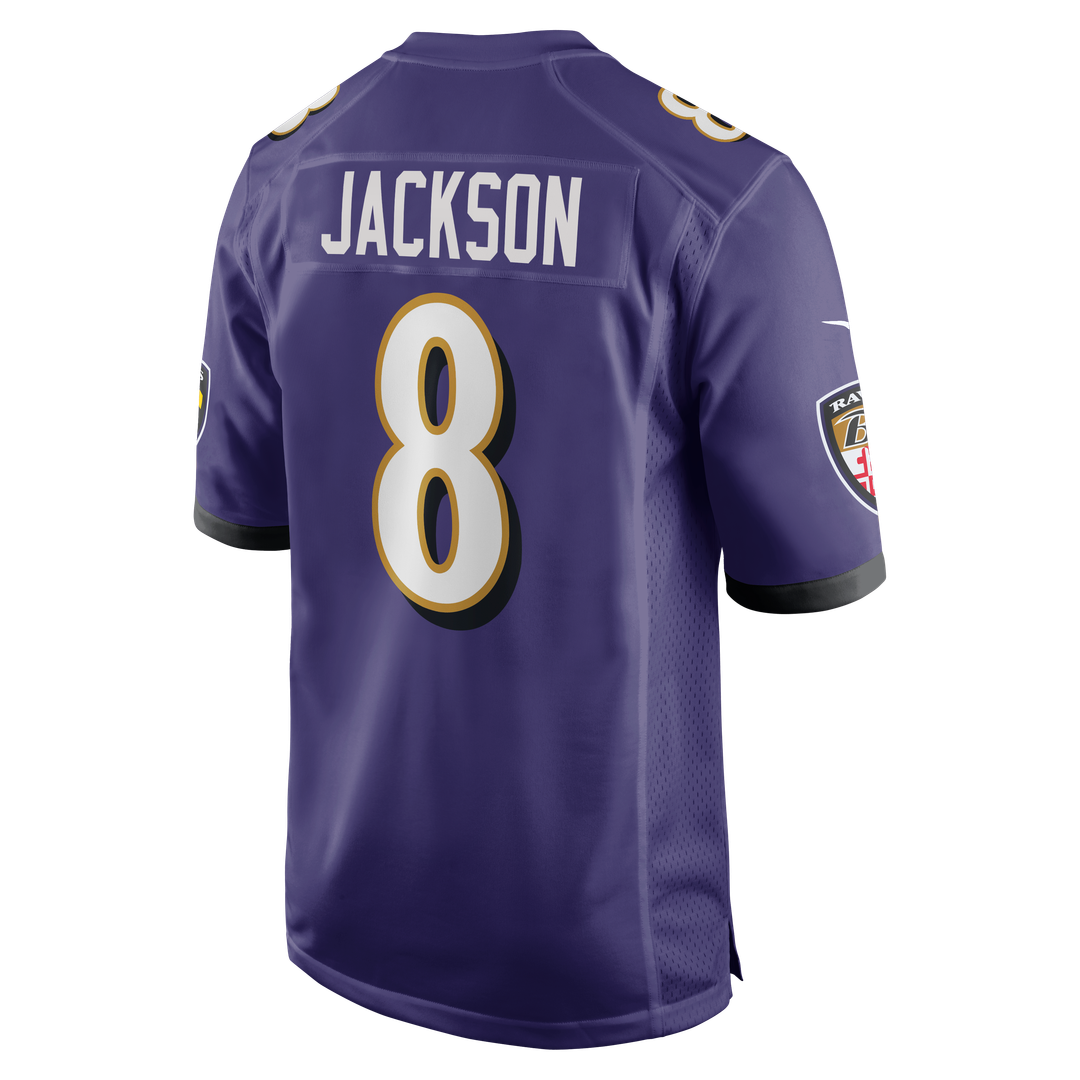 Lamar Jackson Baltimore Ravens Nike Game Official Jersey - Purple