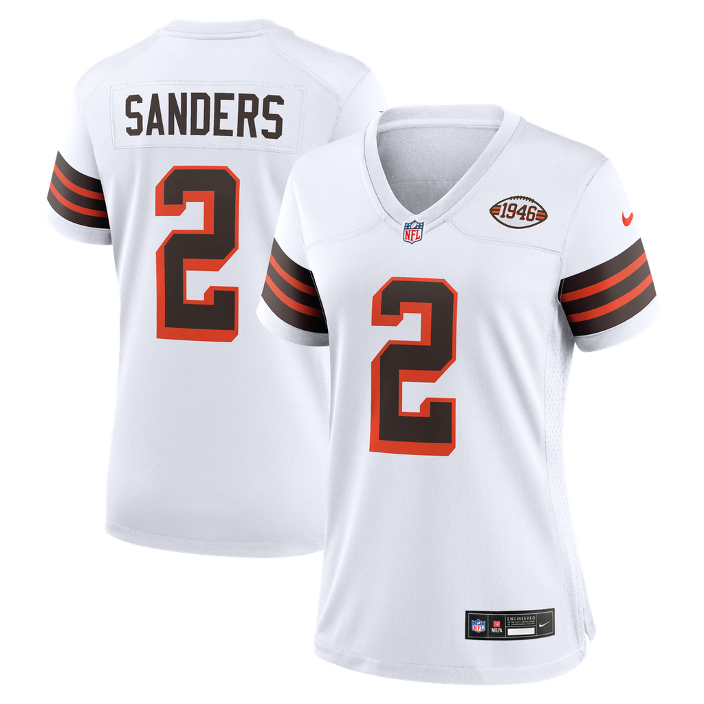 Shedeur Sanders Cleveland Browns Nike Women's Alternate Game Jersey - White