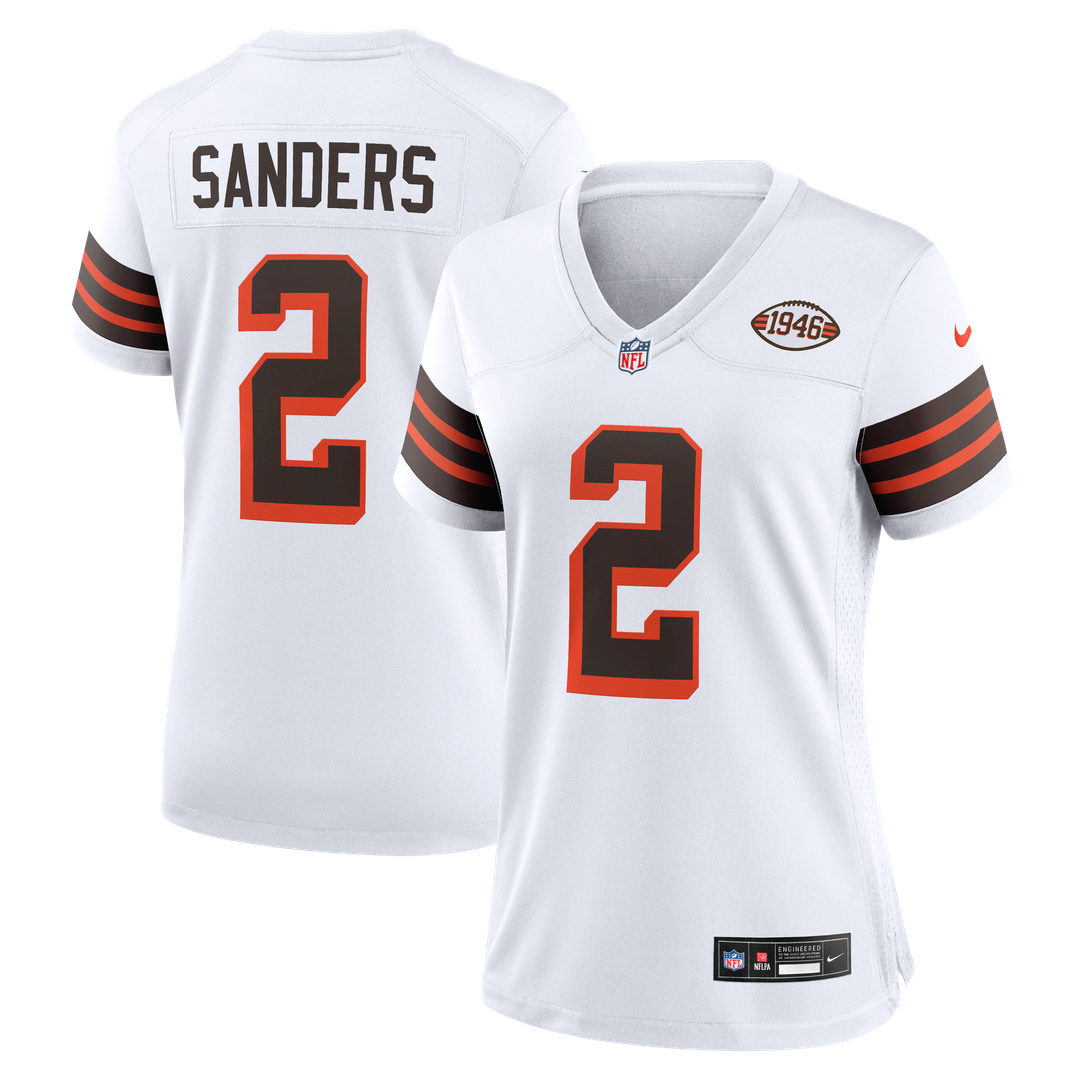 Shedeur Sanders Cleveland Browns Nike Women's Alternate Game Jersey - White
