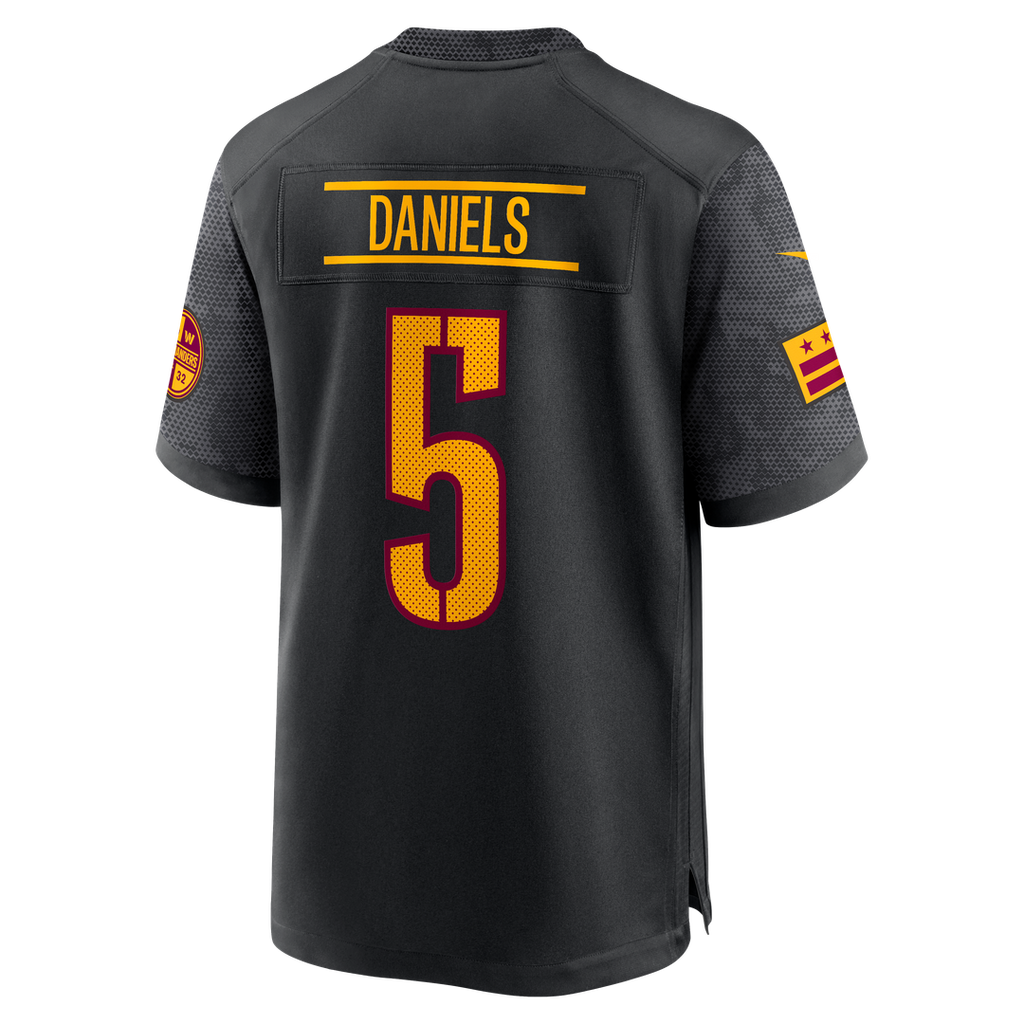 Jayden Daniels Washington Commanders Nike Alternate Game Player Official Jersey - Black