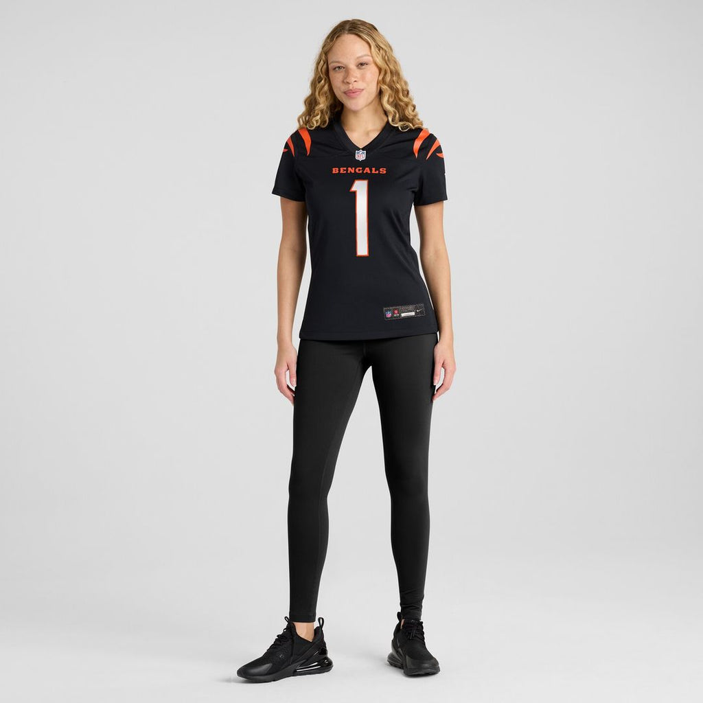 Number 1 Mom Cincinnati Bengals Nike Women's Game Official Jersey - Black