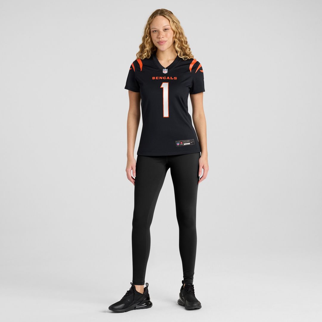 Number 1 Mom Cincinnati Bengals Nike Women's Game Official Jersey - Black