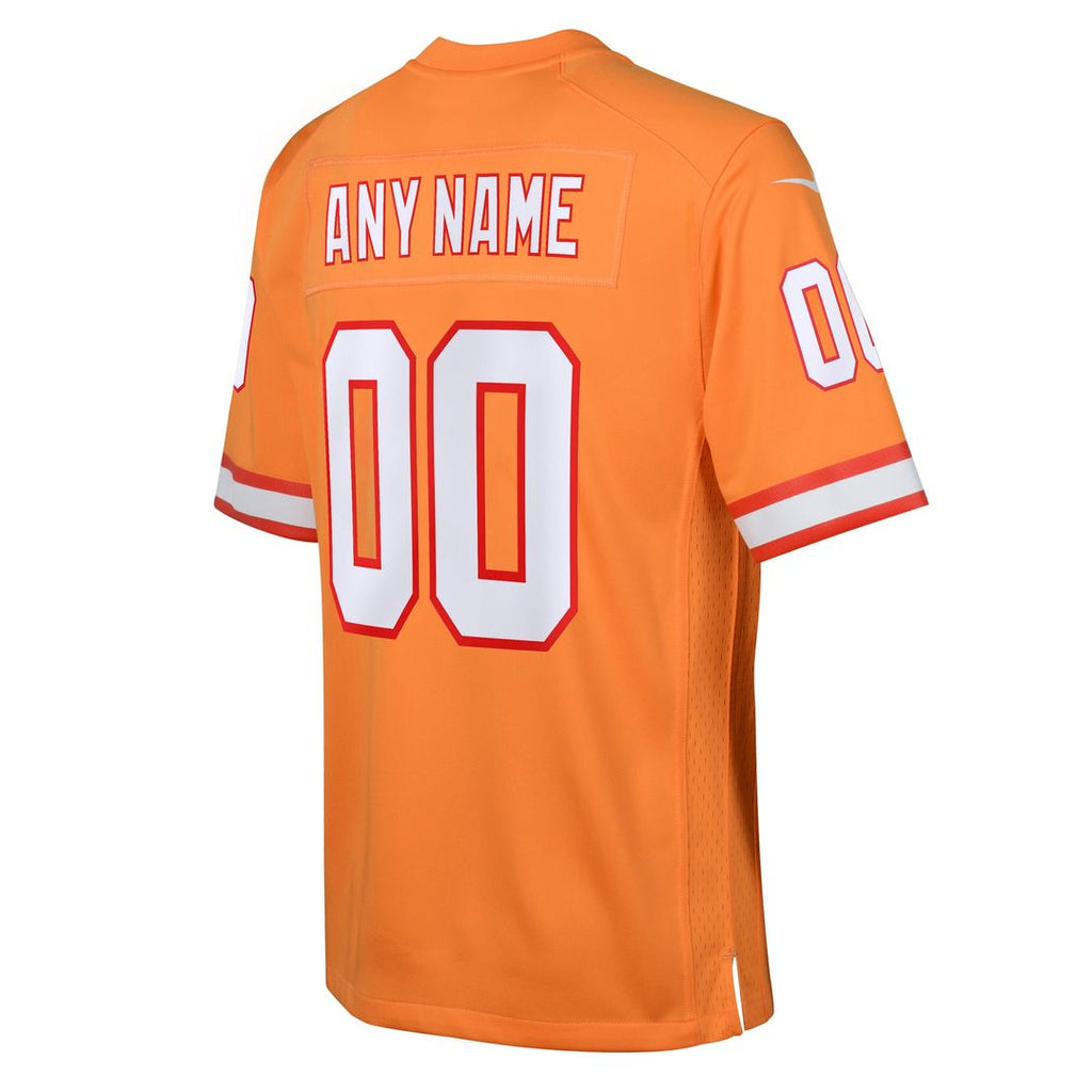 Tampa Bay Buccaneers Nike Youth Custom Throwback Game Official Jersey - Orange
