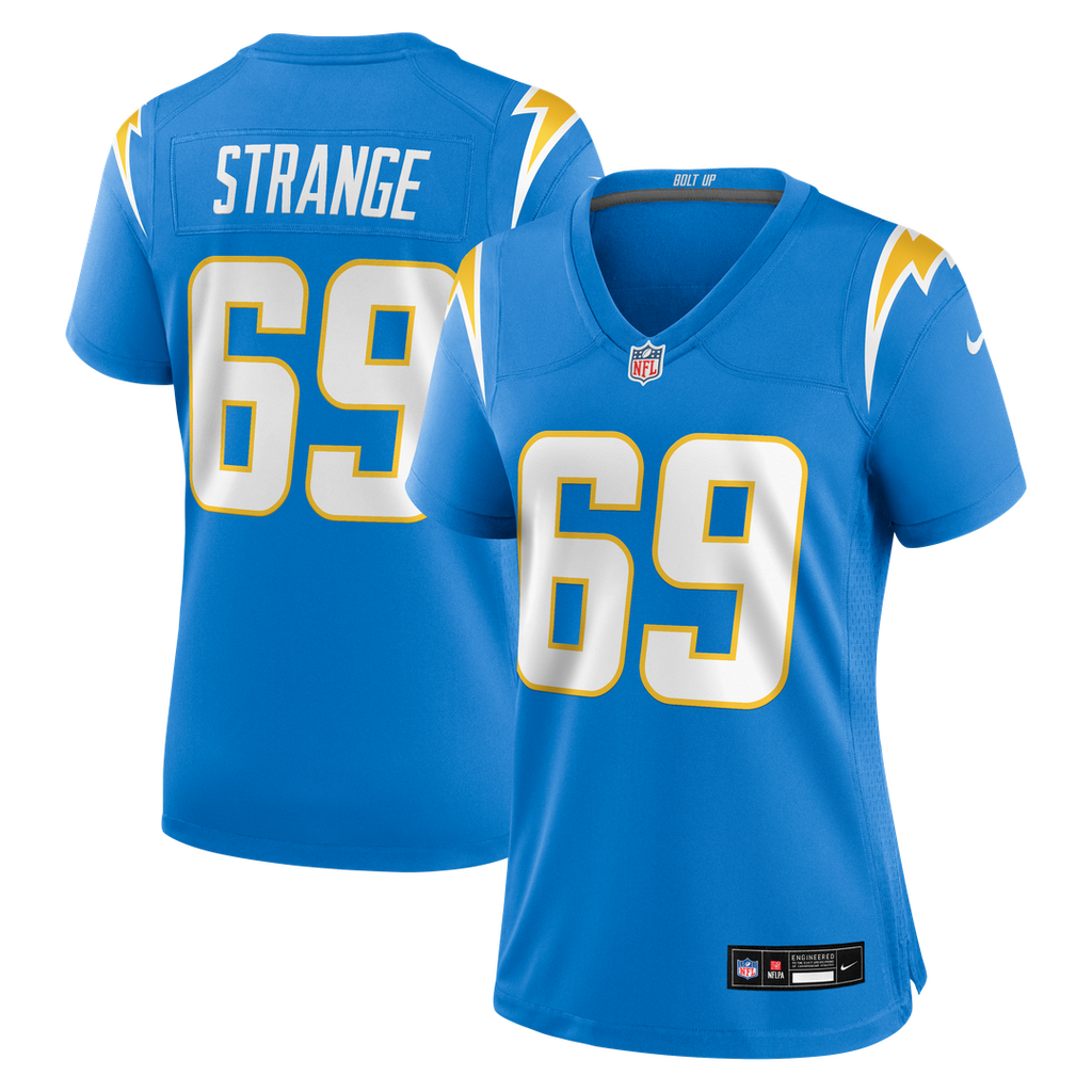 Cole Strange Los Angeles Chargers Nike Women's Team Game Official Jersey -  Powder Blue