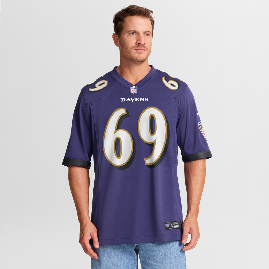Josh Tupou Baltimore Ravens Nike Team Game Jersey - Purple